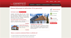 Desktop Screenshot of cserepteto.hu